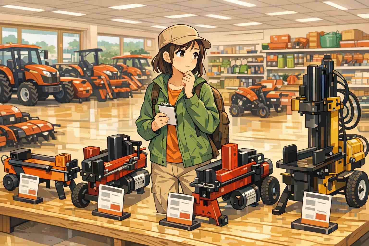 中古の電動薪割り機の状態チェックポイント