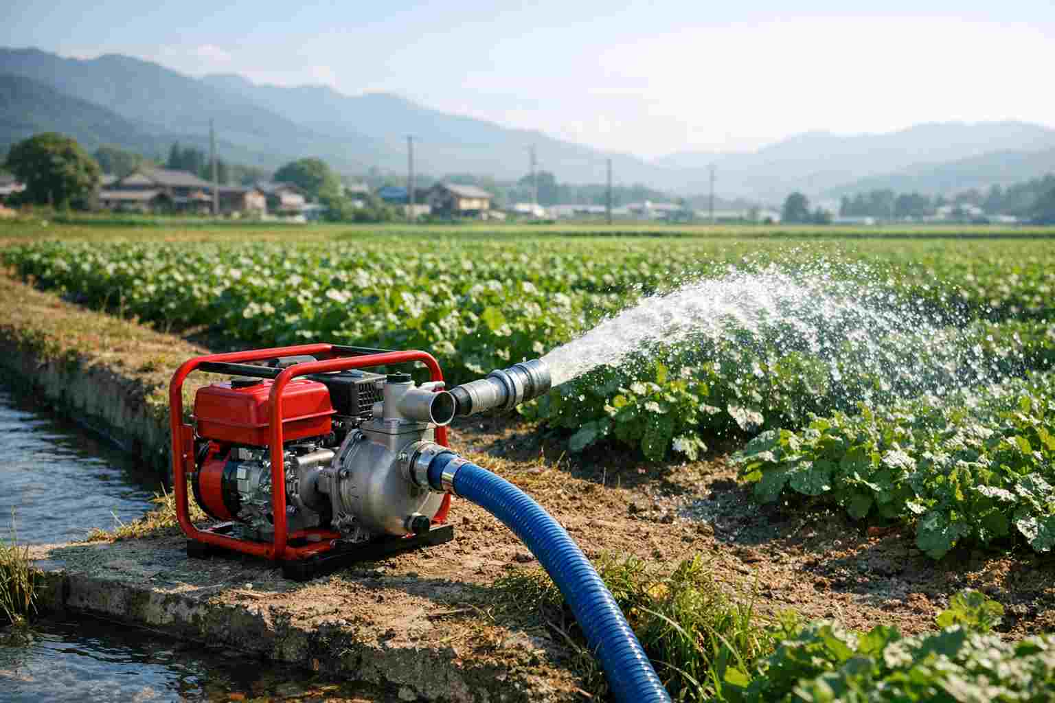 エンジンポンプのメンテナンス オイル交換の様子