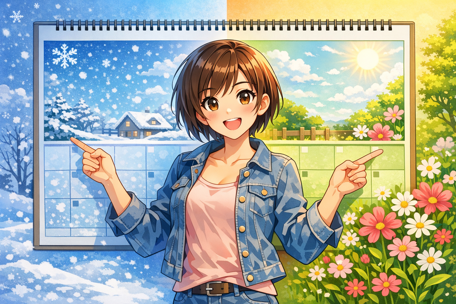 除雪機 シーズン前後の整備イラスト